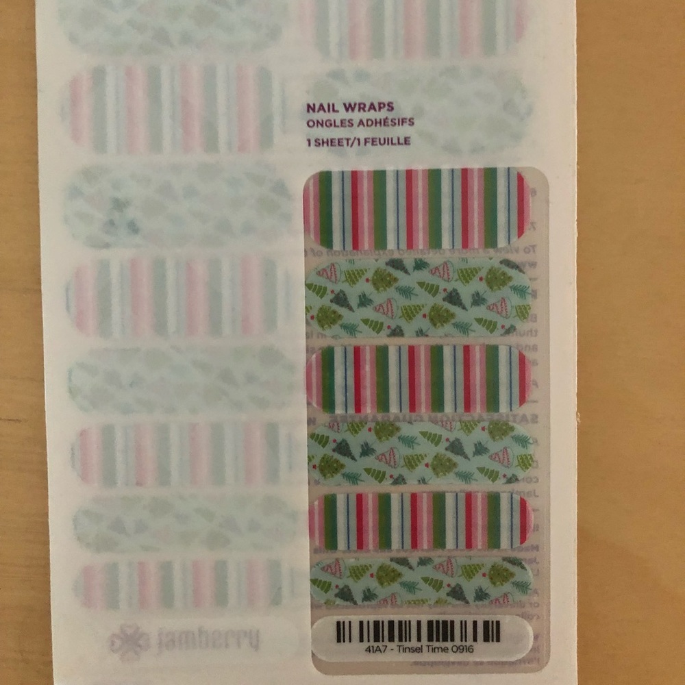 Jamberry Christmas Tinsel Time Nail Wrap